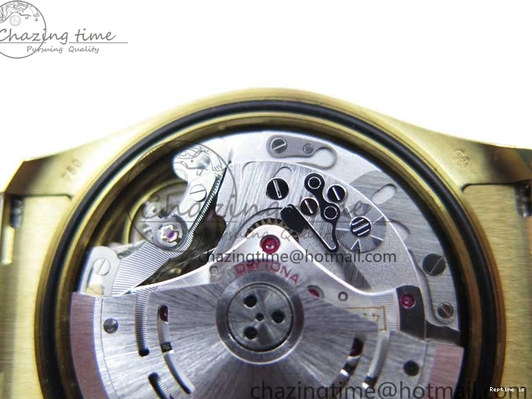 0109 Daytona 116589RBOW YG Rainbow Crystal BLF Best Edition Black Dial on YG Bracelet A SmoothTexture 3175